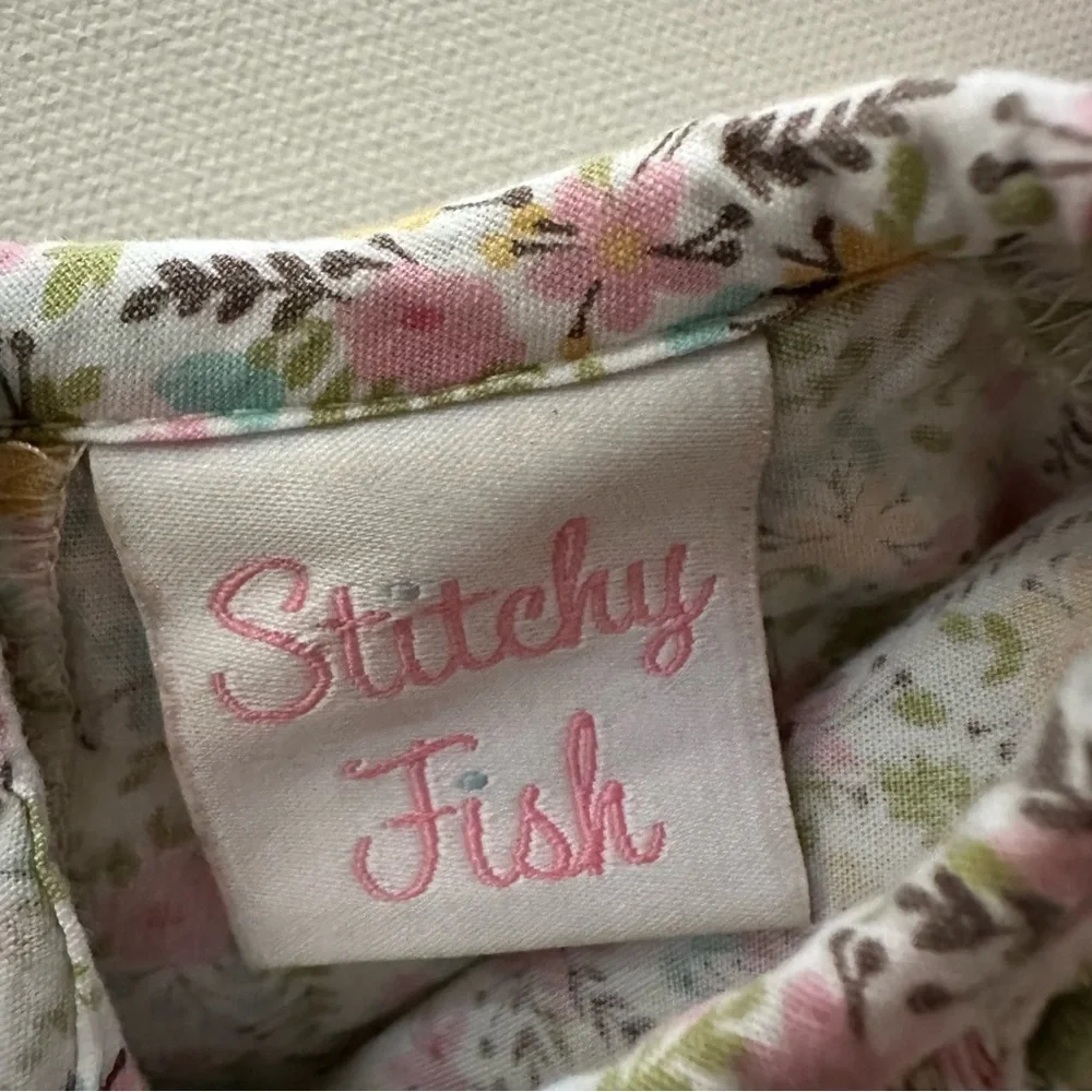 Stitchy Fish 24 Months Girl Floral Smocked Ruffle Top Pink Leggings Set Outfit